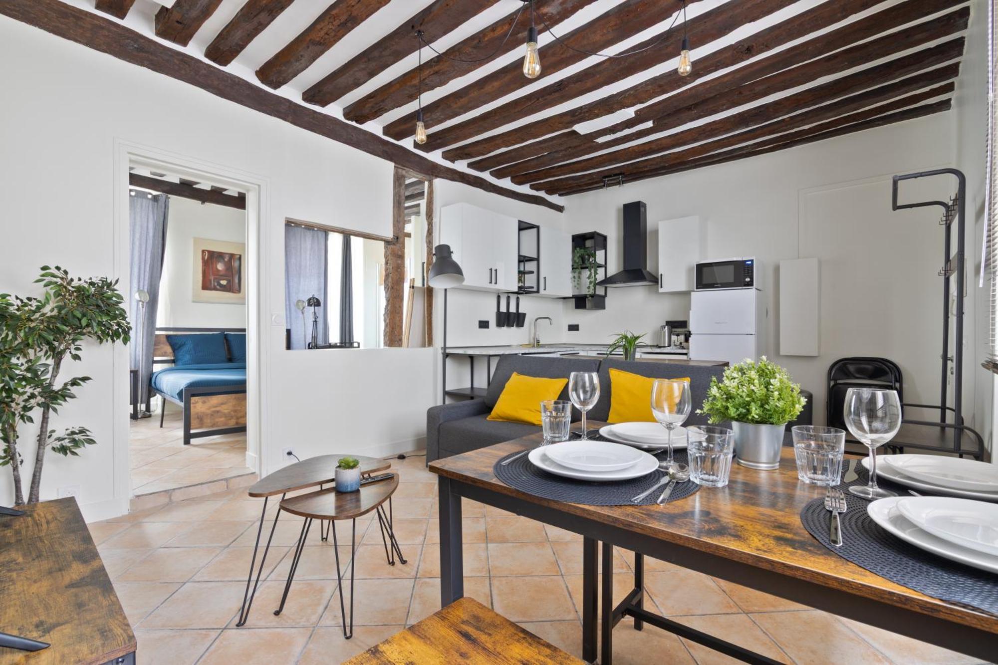 Appartement Heart Of - 1br - 4p - Le Marais 7 Free Netflix Parijs